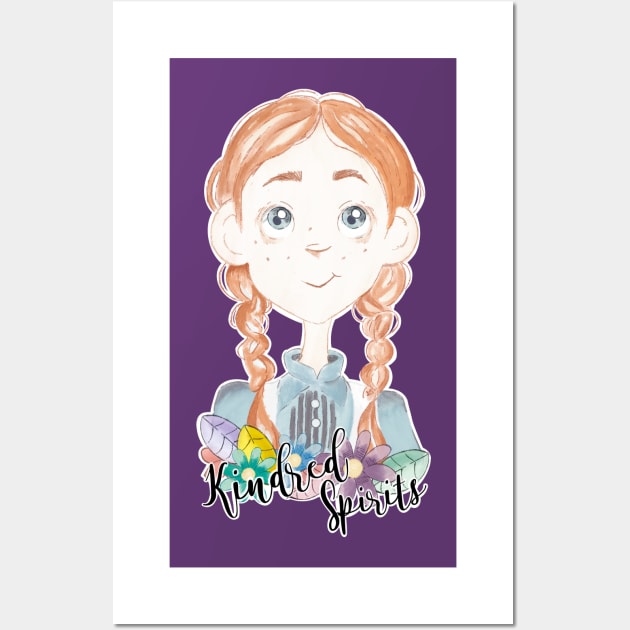 Anne is a kindred spirit - provides scope for the imagination - purple Wall Art by Uwaki